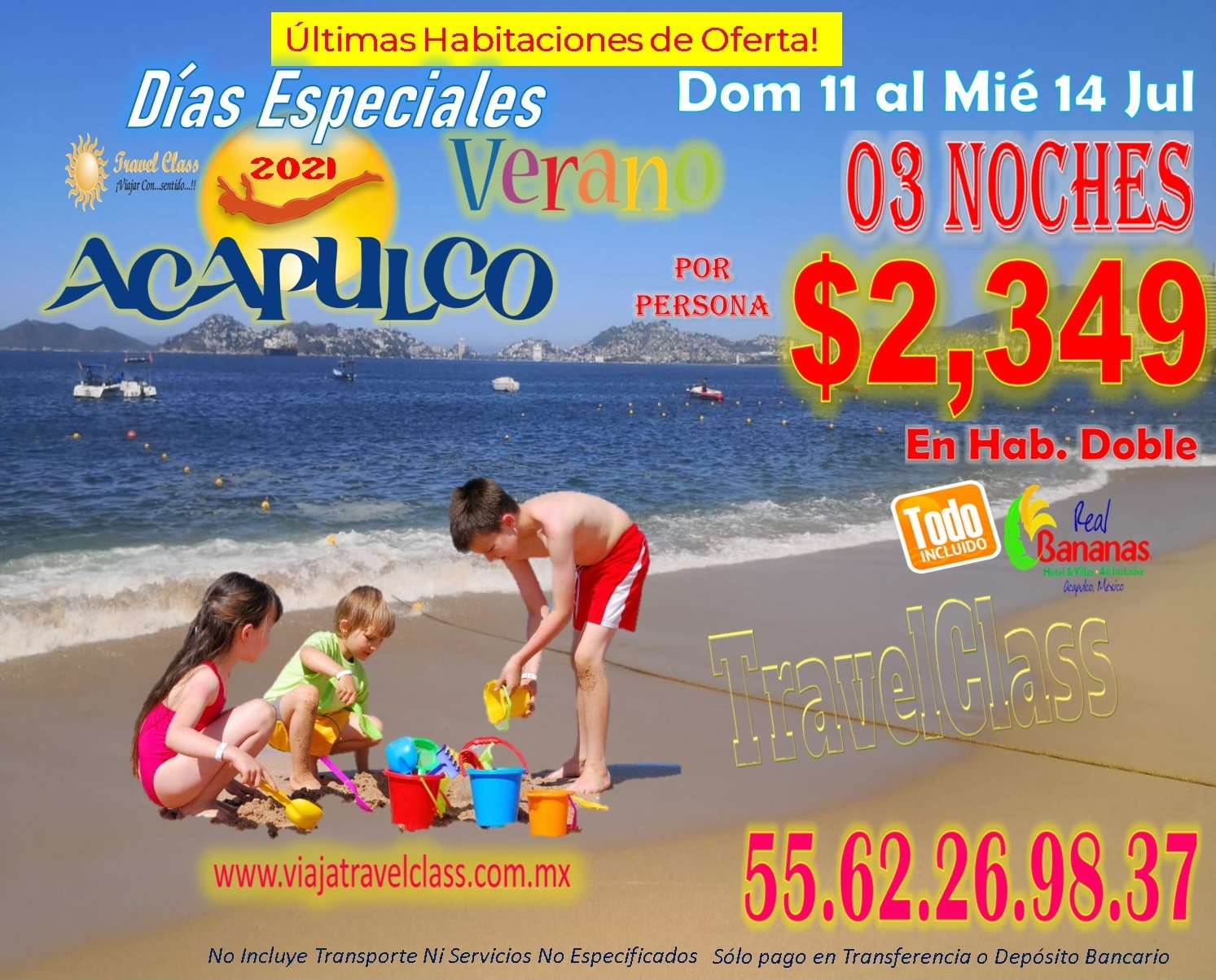 DOMINGO 11 AL MIERCOLES 14 DE JULIO, 2021 **VERANO 2021**